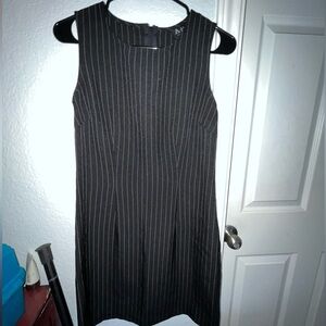 Black pinstripe dress
